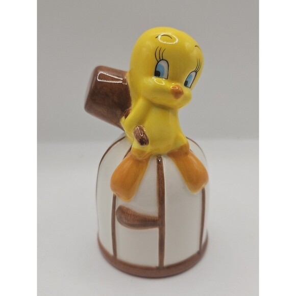 Vintage Gibson 2002 Tweety Bird on Cage Salt or Pepper Shaker - Picture 1 of 16